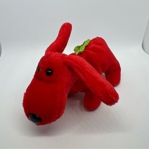 TY Jingle Beanie “Rover” the Holiday Dog Ornament Retired Vintage MWMT (4 inch)